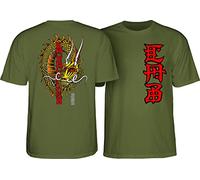 Powell Peralta Steve Caballero Ban This Dragon T-Shirts, Militärgrün '2', Groß