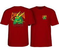 Powell Peralta Steve Caballero Street Dragon T-Shirt, Granat, Größe L