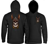Powell Peralta Unisex-Erwachsene Andy Anderson Skull Hoody, Black, 2XL Skate Sweatshirt, Schwarz, XX-Large