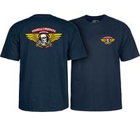 Powell - Peralta Winged Ripper T-Shirt, Marineblau, Größe XXL