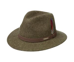 Powell Traveller Filzhut by Stetson oliv-meliert XXL (62-63 cm)