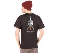 Powell Unisex T-Shirt Totenkopf und Schwert weich (1er Pack)