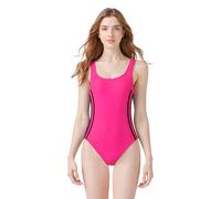 POWER FLOWER Damen Einteiler Badeanzug Wettkampf Athletischer Einteiler Badeanzug Racerback Trainings Badebekleidung Badeanzüge für Damen (XL, Y66644-Pink)