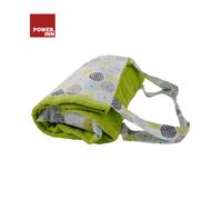 POWER INN® Strandtuchtasche ca. 95x178cm | Grün/Weiß | Liegehandtuch 3 in 1