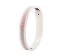 Power Ionics Transparent rosa Surfer Armband Damen Herren Silikonarmband 24 cm verstellbar 13-23 cm