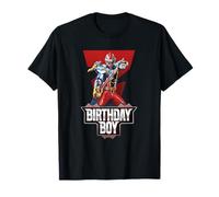 Power Rangers Birthday Boy Dino Fury Red Ranger Epic Pose T-Shirt