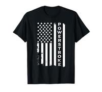 POWER STROKE AMERICAN FLAG VINTAGE DISTRESS T-SHIRT