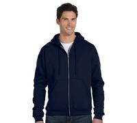 Powerblend Kapuzensweatshirt mit durchgehendem Rei verschluss f r Erwachsene - SAND - SD0102HI33cU