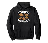 Powered by Dino Nuggets Chicken Nuggies Foodie Food Lover Pullover Hoodie