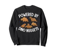Powered by Dino Nuggets Chicken Nuggies Foodie Food Lover Sweatshirt