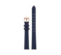 POYNMRE 12 mm 14 16 18 Kompatibel mit Swarovski 5158544 5158972 Fossil Cartier Uhrenarmband Echtleder Schnellverschluss Damenarmband(Dark blue RG,Width 16mm)