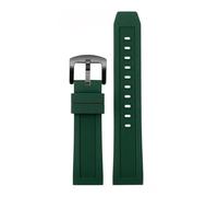 POYNMRE 20 mm 22 Gummi-Uhrenarmband mit Schnellverschluss, kompatibel Casio Mido Seiko Citizen Sports, wasserdichtes Silikonarmband(Green black,20mm)