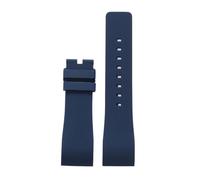 POYNMRE 20 mm 23 Uhrenarmband for Herren und Damen, kompatibel mit Cartier Santos 100 W20073X8 W20106X8 W2020008, Gummiarmband, Silikonarmband(Blue no clasp,20mm)
