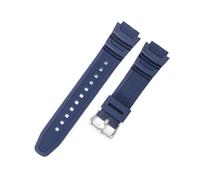 POYNMRE Armband kompatibel mit Casio W218H AE-1200 AE-1100 SGW-300 SGW-400 MRW-200 Uhrenarmband aus Harzsilikon, erfrischendes, bequemes Gummiarmband(Dark Blue S Clasp)