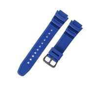 POYNMRE Armband kompatibel mit Casio W218H AE-1200 AE-1100 SGW-300 SGW-400 MRW-200 Uhrenarmband aus Harzsilikon, erfrischendes, bequemes Gummiarmband(Sky Blue B Clasp)