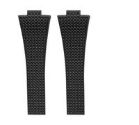 POYNMRE CTS-Kautschukarmband, kompatibel mit TISSOT PRX Powermatic 35 mm und 40 Uhren, 11 12, Schnellverschluss-Federschließe, Marineblau, Schwarz, FKM-Uhrenarmbänder(Black,11MM_SILVER BUCKLE)