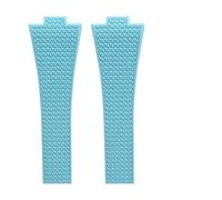 POYNMRE CTS-Kautschukarmband, kompatibel mit TISSOT PRX Powermatic 35 mm und 40 Uhren, 11 12, Schnellverschluss-Federschließe, Marineblau, Schwarz, FKM-Uhrenarmbänder(Blue,11MM_NO BUCKLE)