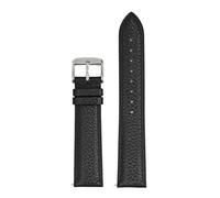 POYNMRE Echtlederarmband 12/13/14/15/16/17/18/19/20/21/22/23/24 mm, universell for Damen und Herren, braun, aus Rindsleder, Ersatzarmband for Uhren(Noir,17mm)