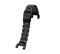 POYNMRE Edelstahl-Uhrenarmband, kompatibel mit Casio GR-B100GB, massives Stahl-Uhrenarmband, 24 mm, silber-schwarzem Herrengürtel(Noir)