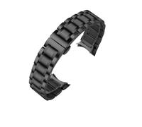 POYNMRE Edelstahlarmband mit gebogenem Ende, kompatibel mit Tissot 1853 Couturier T035, 14/16/17/18/22/24 mm, Uhrenarmband for Damen und Herren(Black-Curved,19mm)