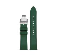 POYNMRE Fluorkautschuk-Uhrenarmband 20 mm 22, grünes Sportarmband, wasserdichtes Silikon, kompatibel mit Seiko, Rolex und Omega, Herrenarmband(264 SK,22mm)