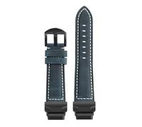 POYNMRE GBD-H1000 Modifiziertes Leder-Uhrenarmband, kompatibel mit Casio Cat Man Series GBD-H1000-1/A4/1A7/8/4, Herren-Lederarmband-Zubehör(A-blue black)