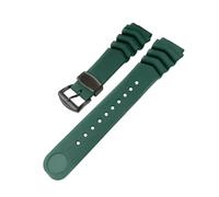 POYNMRE Harzarmband + Metallhalterring, Stahlverschluss, kompatibel mit Prospex SPR009 SKX007 SKX009, wasserdichtes Taucher-Sportuhrenarmband, 20 mm, 22(Green black-nologo,22mm)