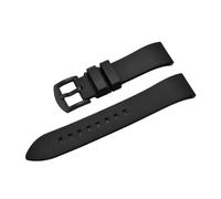 POYNMRE Hochwertiges Fluorkautschuk-Uhrenarmband mit Schnellverschluss, FKM-Uhrenarmband, 18-19-20-21-22-23-24 mm, kompatibel allen Taucheruhrenarmbändern(Black Black,19mm)