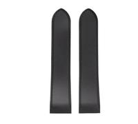 POYNMRE Kompatibel mit Cartier Large Santos Sandoz 100 Silikon-Armband, wasserdicht, Herren-Uhrenarmband aus Gummi, Zubehör, 23 mm, 25 Armband(Black-no buckle,23mm)