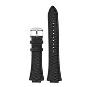 POYNMRE Kompatibel mit Casio-Armband Edifice Metall-Edelstahlarmband Farm Oak EFB-680 Herren 5579 Uhrenkette 14 mm Faltschließe Armband(Black silver pin)
