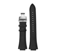 POYNMRE Kompatibel mit Casio-Armband Edifice Metall-Edelstahlarmband Farm Oak EFB-680 Herren 5579 Uhrenkette 14 mm Faltschließe Armband(Black silver Folding)
