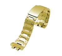 POYNMRE Kompatibel mit Casio GMW-B5000 GM-B2100 GMB2100 GMC-B2100 MRG-B2100D Serie Edelstahl Uhrenarmband Herren Schwarz Gold Metall(Gold,For GMW-B5000)