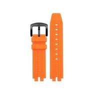 POYNMRE Kompatibel mit Casio Mountaineering PROTREK PRW-3000 PRW-3100 PRW-6000 PRW-6100Y PRG-300 330 Silikonarmband Herrenarmband(Orange-black)