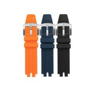 POYNMRE Kompatibel mit Casio Mountaineering PROTREK PRW-3000 PRW-3100 PRW-6000 PRW-6100Y PRG-300 330 Silikonarmband Herrenarmband(J2015 black silver)