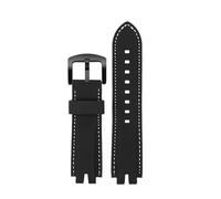 POYNMRE Kompatibel mit Casio Mountaineering PROTREK PRW-3000 PRW-3100 PRW-6000 PRW-6100Y PRG-300 330 Silikonarmband Herrenarmband(Black white-black)