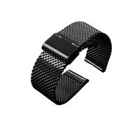 POYNMRE Kompatibel mit Casio PRG-600YB/PRG-650/PRW-6600 GA2000 Edelstahlarmband 24 mm Herrenarmband aus schwarzem Metall(D Black)