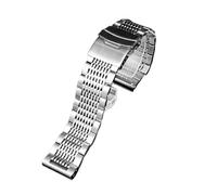 POYNMRE Kompatibel mit Casio PRG-600YB/PRG-650/PRW-6600 GA2000 Edelstahlarmband 24 mm Herrenarmband aus schwarzem Metall(F silver)