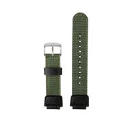 POYNMRE Kompatibel mit Casio Strap DW-9052 9050 9051 DW6900 Serie Herren Outdoor Sports Nylon Canvas Uhrenarmband Modifikationszubehör(Army Green silver A)