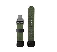 POYNMRE Kompatibel mit Casio Strap DW-9052 9050 9051 DW6900 Serie Herren Outdoor Sports Nylon Canvas Uhrenarmband Modifikationszubehör(Army Green black B)
