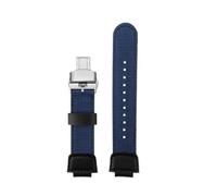 POYNMRE Kompatibel mit Casio Strap DW-9052 9050 9051 DW6900 Serie Herren Outdoor Sports Nylon Canvas Uhrenarmband Modifikationszubehör(Blue silver B)