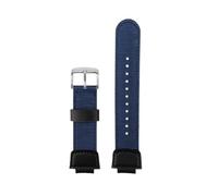 POYNMRE Kompatibel mit Casio Strap DW-9052 9050 9051 DW6900 Serie Herren Outdoor Sports Nylon Canvas Uhrenarmband Modifikationszubehör(Blue silver A)