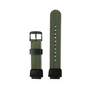 POYNMRE Kompatibel mit Casio Strap DW-9052 9050 9051 DW6900 Serie Herren Outdoor Sports Nylon Canvas Uhrenarmband Modifikationszubehör(Army green black A)