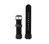 POYNMRE Kompatibel mit Casio Strap DW-9052 9050 9051 DW6900 Serie Herren Outdoor Sports Nylon Canvas Uhrenarmband Modifikationszubehör(Black black A)
