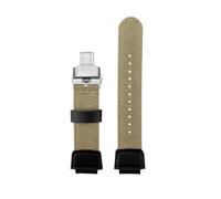 POYNMRE Kompatibel mit Casio Strap DW-9052 9050 9051 DW6900 Serie Herren Outdoor Sports Nylon Canvas Uhrenarmband Modifikationszubehör(Khaki silver B)