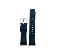 POYNMRE Kompatibel mit Casio Strap GM-5600 DW5600/DW5610 GM-110 Serie Fluoro Gummi Armband Sport Silikon herren Uhr Zubehör 16mm(Blue silver)