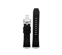 POYNMRE Kompatibel mit Casio Strap GM-5600 DW5600/DW5610 GM-110 Serie Fluoro Gummi Armband Sport Silikon herren Uhr Zubehör 16mm(Black S Folding)