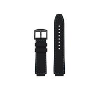 POYNMRE Kompatibel mit Casio Uhren DW-H5600, DW H5600, AE1200, AE1300, AE1500, W-218H: Silikon-Uhrenarmband, wasserdicht, 18 mm breit(Blue line-black)