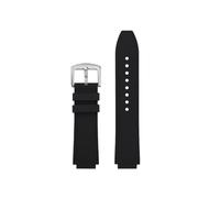 POYNMRE Kompatibel mit Casio Uhren DW-H5600, DW H5600, AE1200, AE1300, AE1500, W-218H: Silikon-Uhrenarmband, wasserdicht, 18 mm breit(No line-silver)