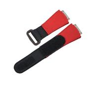 POYNMRE Kompatibel mit Richard Mille RM011 RM030 RM005 RM035 RM055 RM35-01 RM67, individuelles FKM-Gummi-Uhrenarmband, elastisches Nylon-Armband(Red,RM005 model)