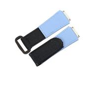 POYNMRE Kompatibel mit Richard Mille RM011 RM030 RM005 RM035 RM055 RM35-01 RM67, individuelles FKM-Gummi-Uhrenarmband, elastisches Nylon-Armband(Sky blue,RM005 model)